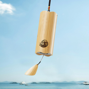 Hluru กระดิ่งลมไม้ไผ่8โทนเสียงบำบัดสำหรับทำสมาธิการตกแต่งบ้านเครื่องดนตรีกลางแจ้งของขวัญ - Product Image 6