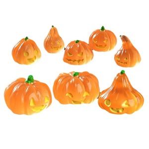 Halloween Luminous <strong>Pumpkin</strong> Resin Craft Props Cabinet Decoration Ornaments Ghostly <strong>Face</strong> <strong>Pumpkin</strong> - Product Image 5