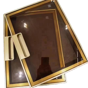 Custom <b>Wardrobe</b> Door Toughened Glass Aluminum Alloy Frame Interior for Bedroom - Product Image 1