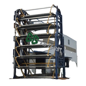 Hiệu quả 10-xe dọc ROTARY bãi đậu xe hệ thống thang máy tự động lưu thông với bốn bài thiết kế dọc xoay stackers - Product Image 1