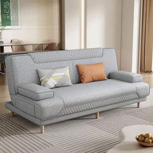 Canapé-<span class=keywords><strong>lit</strong></span> - Canapé-<span class=keywords><strong>lit</strong></span> en tissu simple et pliable à double usage pour les petits salons, canapé inclinable confortable - Product Image 6