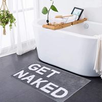 Alfombra de Baño FIGOO, Económica, Antideslizante, Absorbente, Súper Acogedora, de Terciopelo y Microfibra, con Espuma Viscoelástica
