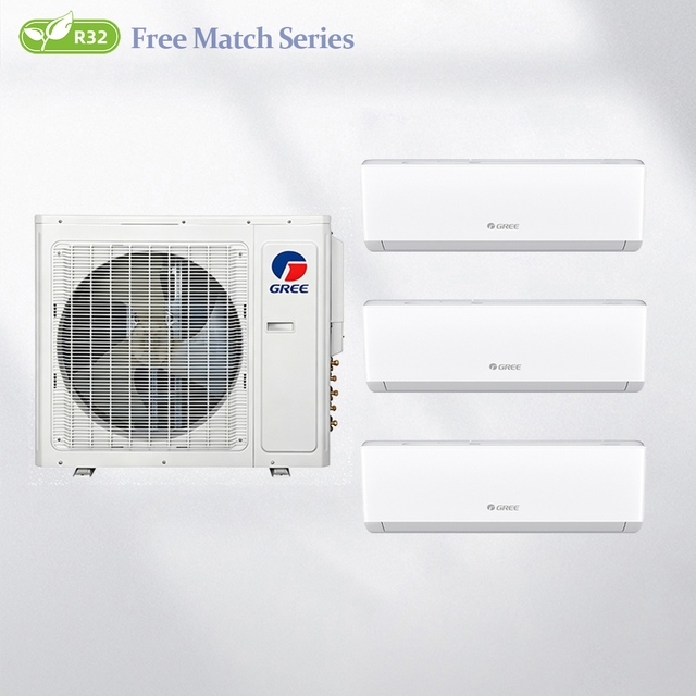 GREE Free Match Multi Split Air Conditioner 24000BTU 220V 50Hz Inverter R32 Fast Cooling Only HVAC System for Clinic Center