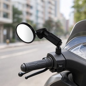 Rétroviseur de <span class=keywords><strong>moto</strong></span> en alliage d'aluminium de qualité supérieure, rétroviseur avant avec filetage de 10 mm, noir, universel pour scooter et <span class=keywords><strong>moto</strong></span> - Product Image 5