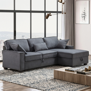 L Shape Corner Couch <b>Sofa</b> <b>Bed</b> With Hidden Storage Compartment And Comfy Loveseat Sectional Design For Living Room Furniture - Product Image 5