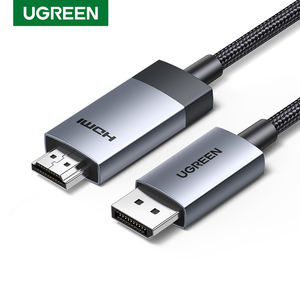 Cable UGREEN DisplayPort a <span class=keywords><strong>HDMI</strong></span> 4K 60Hz 3.3 pies 6.6 pies, Cable <span class=keywords><strong>DP</strong></span> <span class=keywords><strong>1.2</strong></span> a <span class=keywords><strong>HDMI</strong></span> <span class=keywords><strong>2.0</strong></span> con Trenzado de Nailon, Convertidor <span class=keywords><strong>DP</strong></span> a <span class=keywords><strong>HDMI</strong></span> Unidireccional - Product Image 1