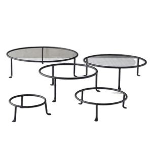 Soporte de hierro forjado para maceta, estante de exhibición para jardín interior, blanco, negro y marrón - Product Image 2