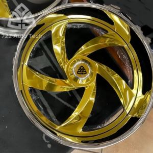 722auto Jantes forgées deux pièces très demandées 20 22 24 26 28 pouces pour camion, compatibles Impala SS Cutlass Vert - Product Image 1