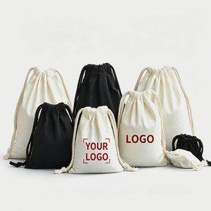 Housse de protection en toile de lin avec logo imprimé personnalisé, poche à rabat, vente en gros d'usine, sac en tissu écologique pour emballage de bagages et de pantalons - Product Image 1
