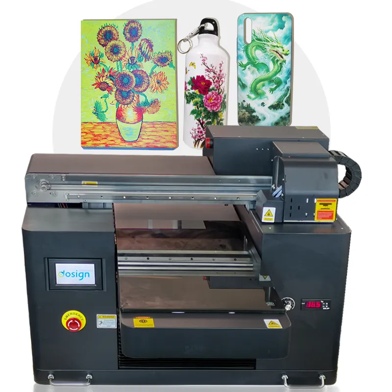 high resolution smart A3 Size 3050 flatbed printing machine single head uv printer for frisbee giveaways