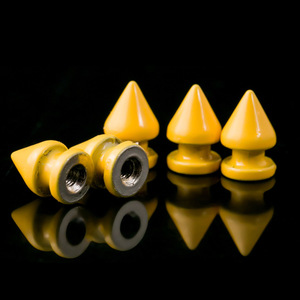 Rivets coniques en alliage de zinc 8x12mm durables pour accessoires de chaussures et de vestes en cuir - Product Image 2