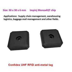 우수한 1-5m 높은 저항 ABS UHF <span class=keywords><strong>rfid</strong></span> 안티 금속 confidex 태그 Impinj Monza 4QT 칩 창고 추적 관리 - Product Image 2