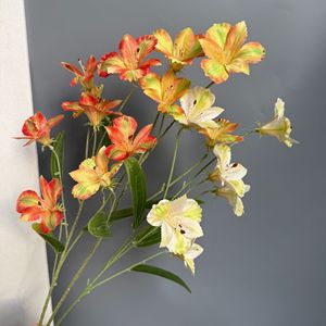 Bouquet de fleurs artificielles Jinxi, 6 têtes de narcisses en soie, pour décorations de maison et de mariage - Product Image 3