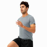 T-shirt de sport respirant et anti-transpiration à séchage rapide pour homme, avec logo personnalisé, 180g, idéal pour la course, le fitness et la gym