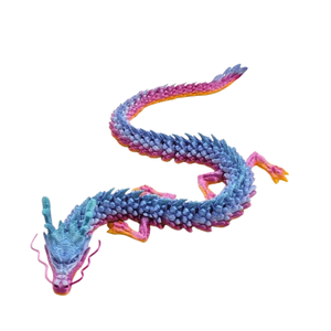 Modèle de <span class=keywords><strong>dragon</strong></span> chinois imprimé en 3D en PLA, vente chaude, design en cristal coloré, cadeaux, jouets décoratifs personnalisés - Product Image 4