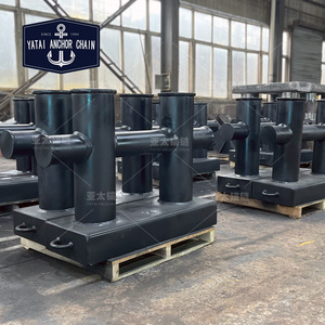 โซ่ยึดเรือยี่ห้อ Yatai แบบ Double Cross Bollard ทำจากเหล็ก สำหรับจอดเรือ - Product Image 3