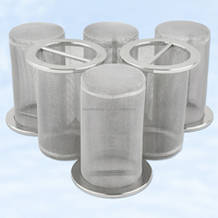 Kustomisasi Tabung Saringan Jaring Baja Tahan Karat 304 316, Pipa Saringan Jaring, Filter Cartridge