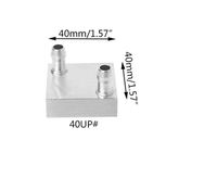 Bloc de refroidissement à eau en alliage d'aluminium, radiateur, dissipateur thermique, accessoires de système, refroidisseur d'eau liquide