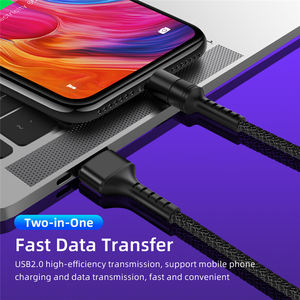 5A USB-C для быстрой зарядки 1 м 2 м USB кабель с нейлоновой оплеткой кабель с разъемом USB Type-C сердечник из луженой меди 4 core USB кабель для передачи данных для Huawei Xiaomi мобильных телефонов - Product Image 3