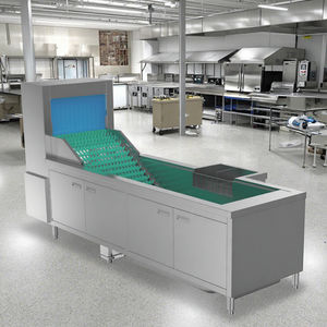 Grand lave-vaisselle <span class=keywords><strong>de</strong></span> type vol à convoyeur <span class=keywords><strong>avec</strong></span> pré-lavage évier à bulles lave-vaisselle industriel - Product Image 1
