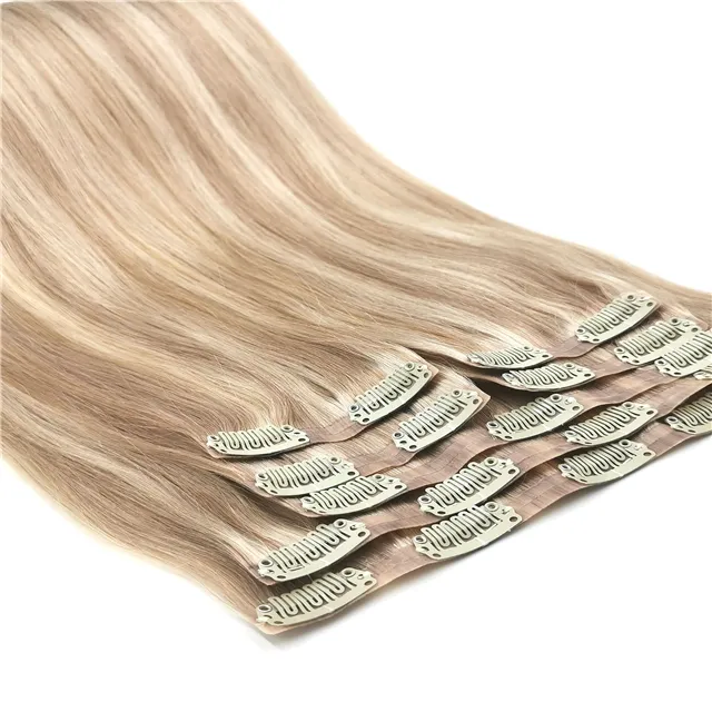 Wholesale Virgin Remy Human Hair Extensions Clip Ins Real Natural Seamless Clip In Raw Hair Extension 100Human Hair