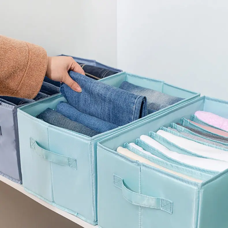 ארון סיטונאי זול ארון תחת מיטה בית ארגון עם ידיות אחסון קופסאות בגדים קופסאות
