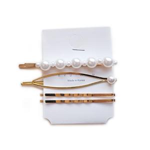 Lot de 3 Pièces, Pinces à <span class=keywords><strong>Cheveux</strong></span> en Métal et Perles pour Femmes, Bandeaux, Peignes, Épingles à <span class=keywords><strong>Cheveux</strong></span>, Barrettes, Accessoires pour <span class=keywords><strong>Cheveux</strong></span>, Outils de Coiffure - Product Image 6