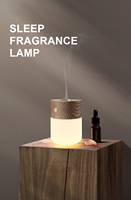 2024 baru ramah lingkungan DC Putih abu kayu hitam Walnut katalis minyak pembakar aroma lampu aromaterapi Dimmable lampu malam