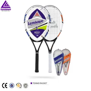 आउटडोर खेलों के लिए लेनवेव ब्रांड उच्च गुणवत्ता वाला टेनिस रैकेट प्रतिस्पर्धी मूल्य कार्बन फाइबर फेस सामग्री एल्यूमिनियम फ्रेम पीयू ग्रिप