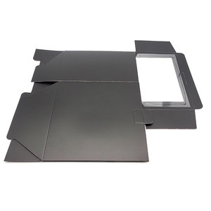 Rts Zwart Papieren Pakket Baseballpet Doos Hoed Kaartverpakking Met Doorzichtige Raamkap Geschenkdoos Verpakking - Product Image 2