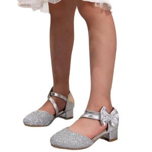 Nouvelles Chaussures <span class=keywords><strong>de</strong></span> <span class=keywords><strong>Danse</strong></span> Respirantes et Antidérapantes pour Filles, à <span class=keywords><strong>Petit</strong></span> <span class=keywords><strong>Talon</strong></span>, en PU, avec Nœud à Paillettes, Collection Printemps 2026 - Product Image 5