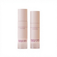 Ensemble Taolin Pack PETG rose avec pulvérisateur à changement de couleur progressif bicolore et impression monocolore + couvercles pour soins de la peau et maquillage en stock