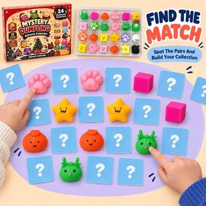 Calendrier de l'Avent de Noël Série Collector : Boîte Mystère de Squishies Dumpling, Ensemble Complet, Mini Souvenir, Fidget, Décoration de Fêtes - Product Image 3