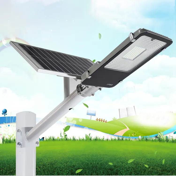 Venta al por mayor led solar al aire libre de la lámpara 10w 20w 30w 50w 100w 120w 150w 200w 300w Luz de jardín solar