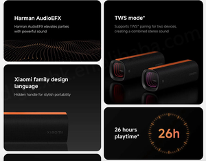 Nuevo Altavoz Xiaomi Sound Party de 50W con Sonido Potente, Fuente de Alimentación CA/Batería, Resistente al Agua IPX6 5.4, Compatible con AirPlay - Product Image 6