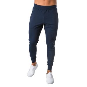 Pantalon de jogging décontracté pour homme, coupe ajustée, taille mi-haute, devant plissé, cordon de serrage à la cheville, extensible dans les quatre sens, uni, teint, respirant - Product Image 4
