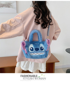 Sac à dos double à motif de dessin animé en diagonale, style fête, machine à griffes, échange de poupées, sac à dos pour fille, cœur, peluche, poupée - Product Image 5