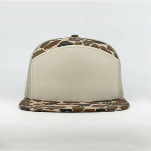 High Quality 7-Panel <b>Camo</b> Baseball Snapback Trucker Mesh <b>Cap</b> 3D Embroidery Custom Logo Popular <b>Camo</b> Hat - Product Image 4