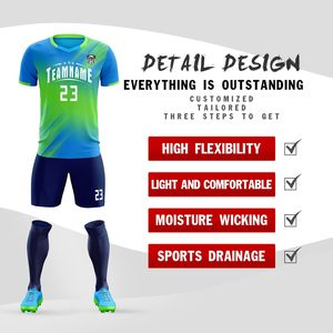 Pantalones Cortos de Fútbol Personalizados Unisex para Adultos, Cuello en V, Sublimados, que Absorben la Humedad, con Impresión de Nombre del Equipo, Número y Logotipo - Product Image 2