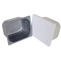 Boîte en plastique pour crème glacée en matériau PP de qualité alimentaire écologique pour un emballage alimentaire durable