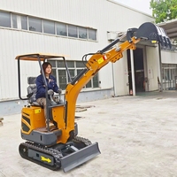 Mini-excavatrice compacte sur chenilles, moteur Kama, composants hydrauliques POCLAIN, lame de bulldozer, petite pelle pour travaux agricoles et de construction, garantie 1 an
