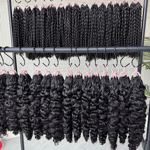 ผมเวอร์จินแท้จากกัมพูชาแบบโครเชต์ สำหรับต่อผมแบบลอนฟู ซุปเปอร์ดับเบิ้ลดรอว์น แบบเย็บสองชั้นด้วยเครื่องจักร - Product Image 1