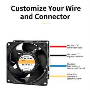 110v 220v 230V alto fluxo de ar mais frio do <span class=keywords><strong>motor</strong></span> 120x120x38mm ac ventiladores axiais 12038 - Product Image 3