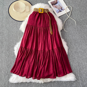 Falda Plisada Transpirable de Alta Gama para Mujer, Otoño 2026, Estilo Casual, Color Sólido, Versátil, Venta al Por Mayor - Product Image 2