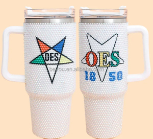 Su misura Jack e Jill <span class=keywords><strong>Inc</strong></span> 1938 rosa e blu organizzazione JJ Sorority strass in acciaio inossidabile tazza per bere - Product Image 5