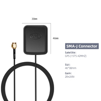 Antenne GNSS HONGXIN pour voiture, pour le positionnement, simple, double et pleine fréquence, connecteur SMA, câble de 1 m, vente chaude directe usine