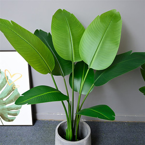 <span class=keywords><strong>Faux</strong></span> bananier artificiel réaliste, style nordique tropical, plante artificielle de 0,8m à 2,4m, grande palmier artificiel en pot pour la décoration de la maison et du bureau - Product Image 4