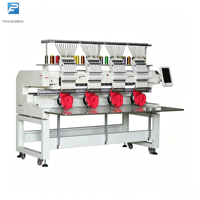 Machine à broder informatisée à 4 têtes, haute précision, 9/12 aiguilles, marque chinoise, garantie 1 an, prix usine, OEM