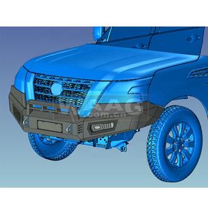 Accessoires de voiture, pare-chocs avant en aluminium de remplacement complet, barre anti-collision pour Nissan Patrol Y62 Y63 série 5 2021 <span class=keywords><strong>2022</strong></span> - Product Image 2