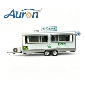 Nouveau camion de restauration mobile rétro moderne en acier inoxydable et fibre de verre, résistant à la rouille, pour usage extérieur, vente en gros - Product Image 1